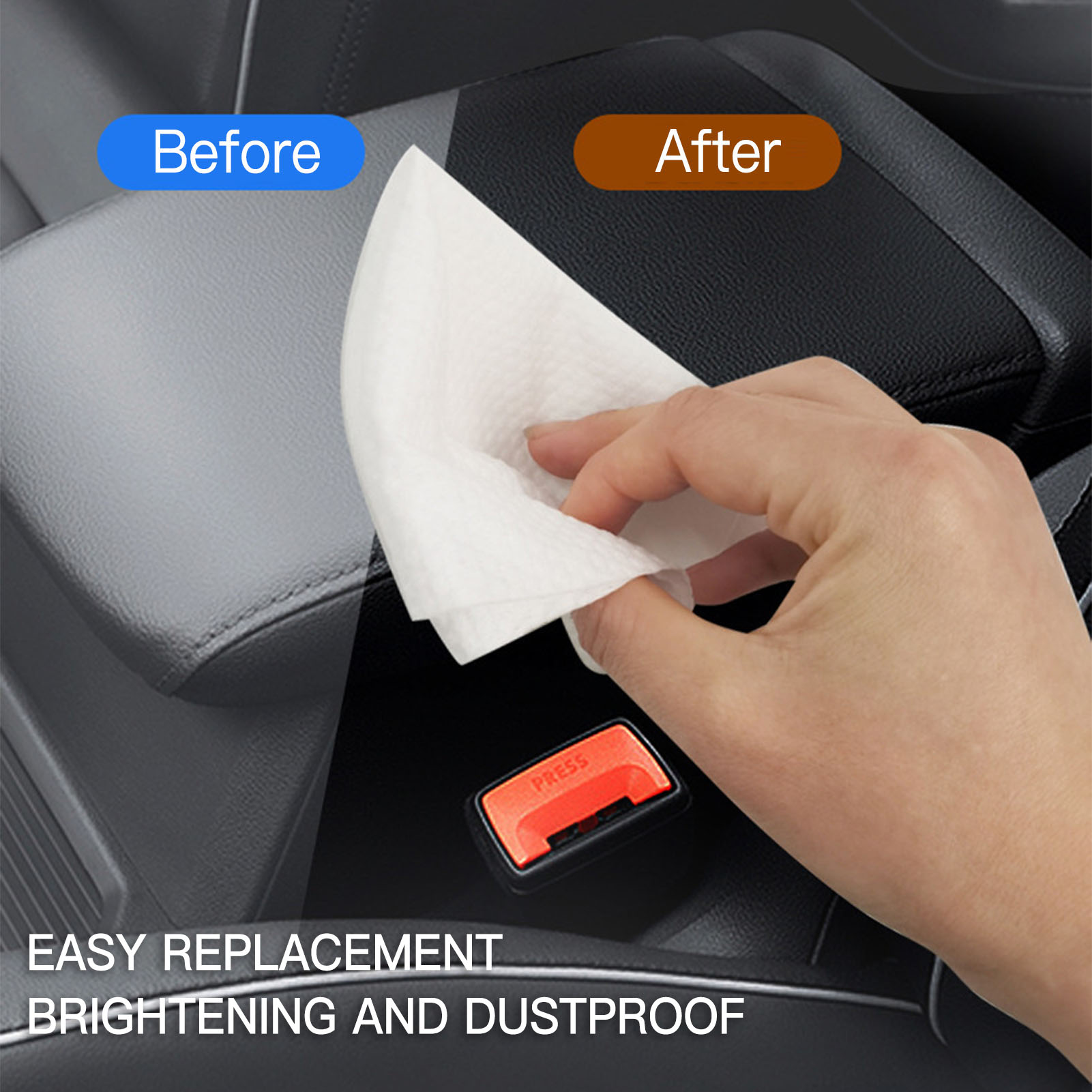 80pcs/bag Car Interior Cleanin - Leather Cleaner Interior 评论和价格